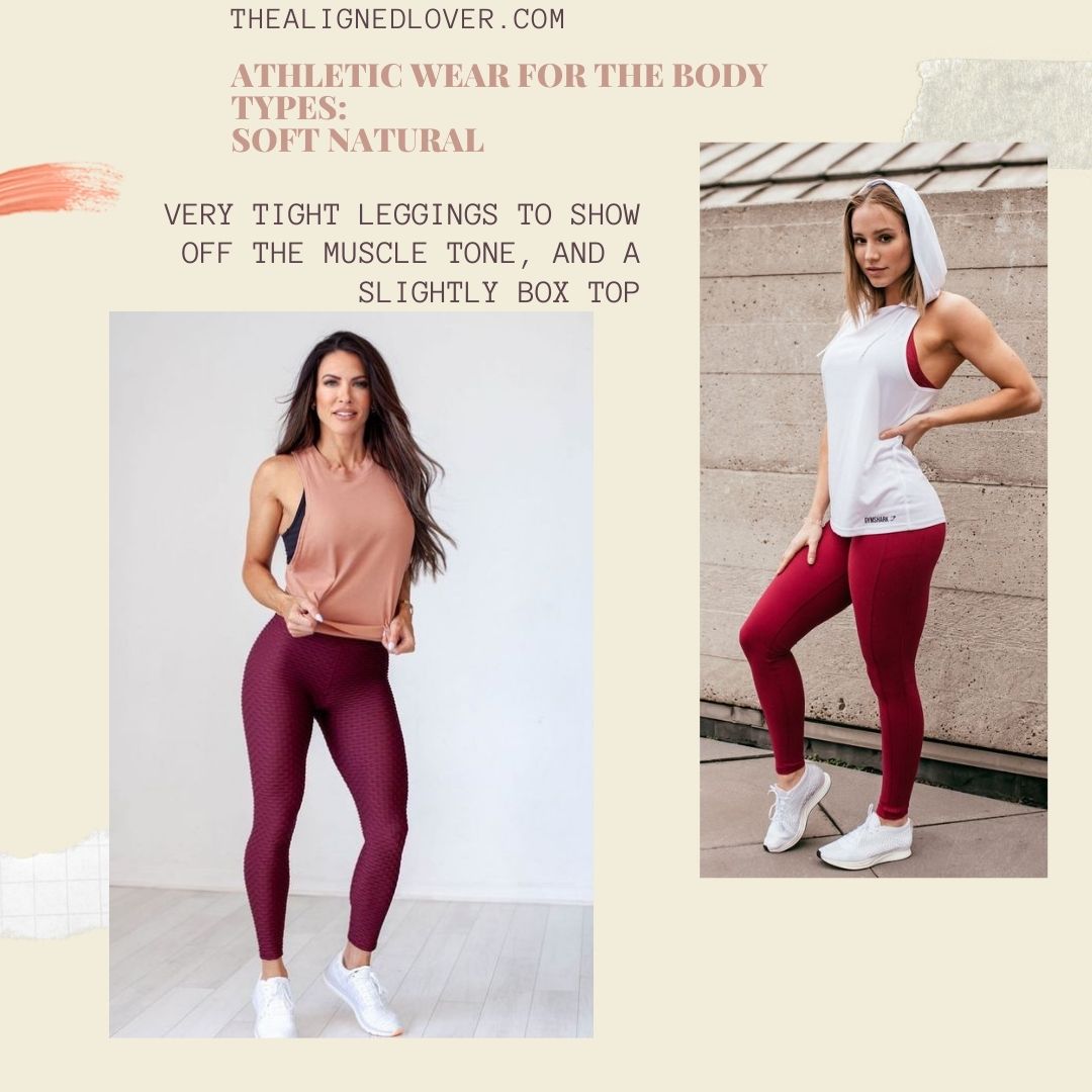 Athletic Wear/ Gym Outfits for the Body Types Soft Natural The