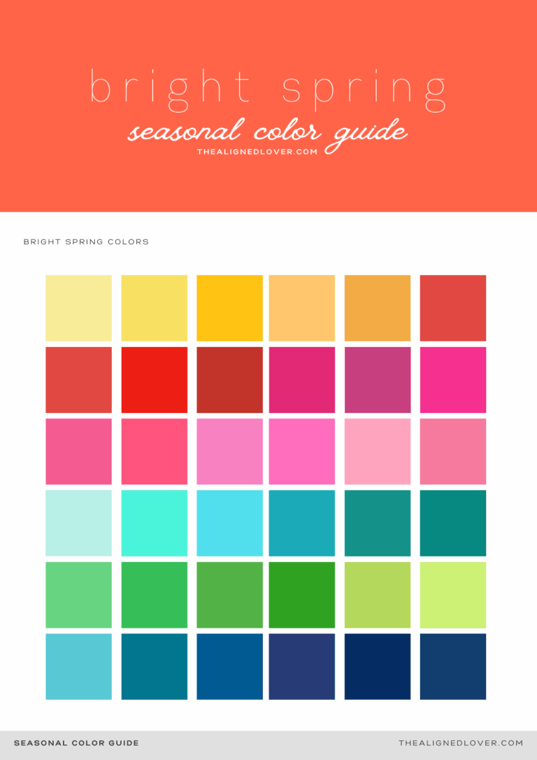 Guide to the Bright Spring Seasonal Color Palette | The Aligned Lover