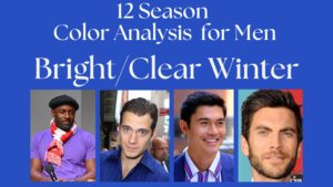 bright clear winter men seasonal color